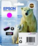 Подробнее о Epson 26 XP600/ 605/ 700 magenta C13T26134010