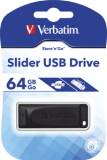 Подробнее о Verbatim SLIDER 64GB Black USB 2.0 98698