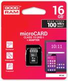 Подробнее о Goodram M1AA MicroSDHC 16GB UHS-I Class 10 + adapter M1AA-0160R12