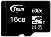 Подробнее о Team 500X MicroSDHC 16GB UHS-I Class 10 TUSDH16GCL10U02