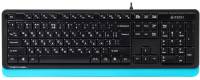 Подробнее о A4Tech Fstyler Sleek MMedia Comfort FK10 Black/Blue 4711421942881