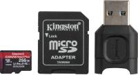 Подробнее о Kingston Canvas React Plus MicroSDXC 256GB + adapter + reader MLPMR2/256GB