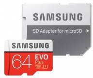 Подробнее о Samsung microSDXC Evo Plus 64GB + adapter MB-MC64HA/RU