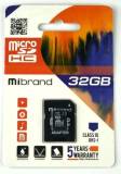 Подробнее о Mibrand microSDHC 32GB + Adapter MICDHU1/32GB-A