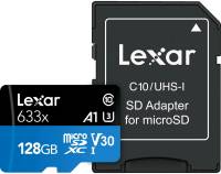 Подробнее о Lexar microSDHC High-Performance 633x 128GB + Adapter LSDMI128BB633A