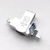 Подробнее о T&G 007 Metal Series 256GB Silver USB 3.0 + Lightning TG007IOS-256G3