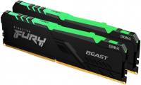 Подробнее о Kingston Fury Beast RGB DDR4 32GB (2x16GB) 3600MHz CL18 Kit KF436C18BBAK2/32