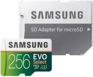 Подробнее о Samsung EVO Select microSDXC 256GB + SD Adapter MB-ME256HA/AM
