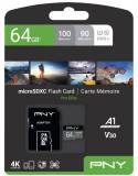 Подробнее о PNY PRO Elite MicroSDXC 64GB + SD Adapter P-SDU64GV31100PRO-GE
