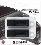 Подробнее о Kingston DataTraveler Exodia 2-Pack 32GB Black/White USB 3.2 DTX/32GB-2P