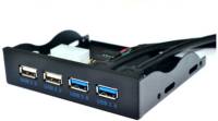 Подробнее о VOLTRONIC USB-Hub YT-CC-2xUSB3.0+2xUSB Black 09687