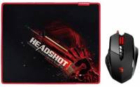 Подробнее о A4Tech Bloody V7M Black + MousePad Bloody B-071 Bundle V7M71