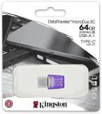 Подробнее о Kingston DataTraveler microDuo 3C 64GB Violet USB 3.2 Type-C DTDUO3CG3/64GB