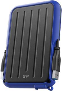 Внешний HDD Silicon Power Armor A66 2TB Black/Blue USB 3.2 SP020TBPHD66SS3B
