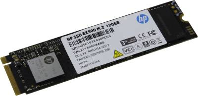 Внутренний HDD/SSD Hewlett Packard HP EX900 120GB M.2 2280 NVMe PCIe Gen3 x4 3D TLC 2YY42AA#ABB