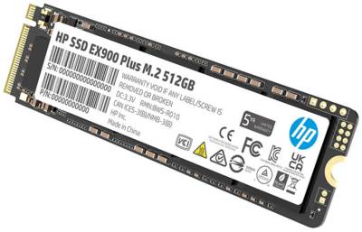 Внутренний HDD/SSD Hewlett Packard HP SSD X900 Plus 512GB M.2 2280 NVMe PCIe Gen3 x4 3D NAND TLC 35M33AA#ABB