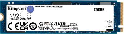 Внутренний HDD/SSD Kingston SSD NV2 250GB M.2 2280 NVMe PCIe Gen4 x4 TLC SNV2S/250G