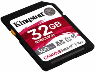 Карта памяти Kingston Canvas React Plus SDXC 32GB SDR2/32GB