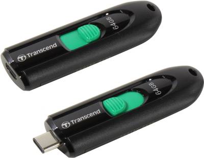 Флеш-память USB Transcend JetFlash 790C 64GB Black USB3.0 Type-C TS64GJF790C