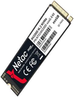 Внутренний HDD/SSD Netac NV2000 256GB M.2 2280 NVMe PCIe Gen3 x4 TLC NT01NV2000-256-E4X
