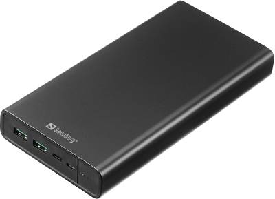 Дополнительные внешние аккумуляторы Sandberg Powerbank USB-C PD 100W 38400mAh 2xUSB Type-C OUT 420-63