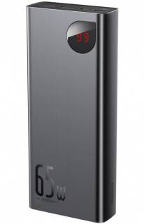 Дополнительные внешние аккумуляторы Baseus Adaman Metal Digital Display 20000mAh 65W 6A QC3.0 + PD3.0 2USB + Type-C Black PPIMDA-D01
