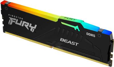 Оперативная память Kingston Fury Beast RGB Black DDR5 16GB 5200MHz CL36 KF552C36BBEA-16