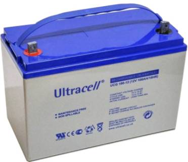Аккумуляторная батарея Ultracell 12V-100Ah GEL F10 UCG100-12