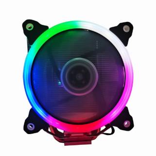Кулер Gembird CPU cooling fan, 12 cm, 150 W, multicolor LED, 4 pin CPU-HURACAN-ARGB-X130
