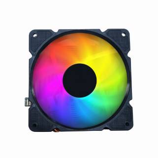 Кулер Gembird CPU cooling fan, 12 cm, 100 W, multicolor LED, 4 pin HURACAN-ARGB-X140
