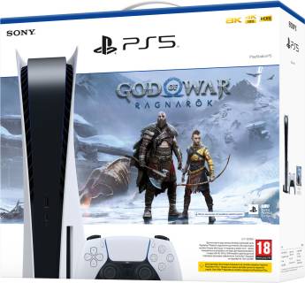 Игровая приставка Sony PlayStation 5 White с Blu-ray приводом + God of War: Ragnarok Bundle PS5BD_GOWR