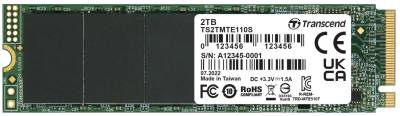 Внутренний HDD/SSD Transcend MTE110S 2TB M.2 2280 NVMe PCle 3.0 4x TS2TMTE110S