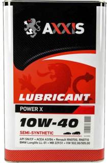 Axxis 10W-40 Power X 10W-40 Power X 10л