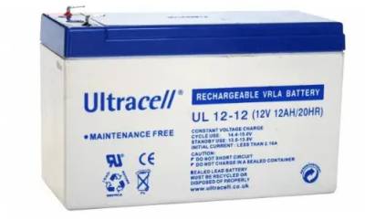Аккумуляторная батарея Ultracell 12V-12Ah, AGM (UL12-12)