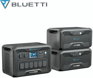 BLUETTI AC300 + 2xB300 Home Battery Backup AC300+2xB300