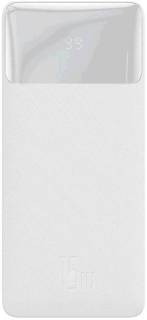Дополнительные внешние аккумуляторы Baseus Bipow Digital Display 2USB + Type-C 15W 20000mAh White PPBD050102