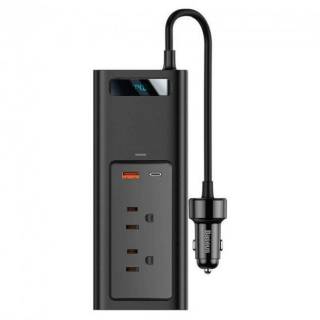 Baseus DC-AC In-car Inverter 150W (220V CN/EU) (CRNBQ-A01) Black
