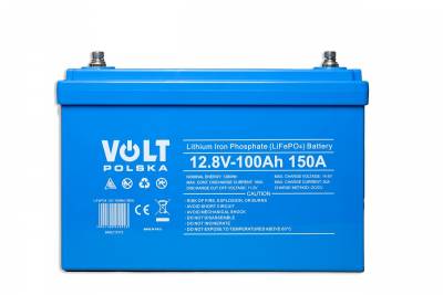 Аккумуляторная батарея Volt Polska LiFePO4 12V 100Ah 150A + BMS