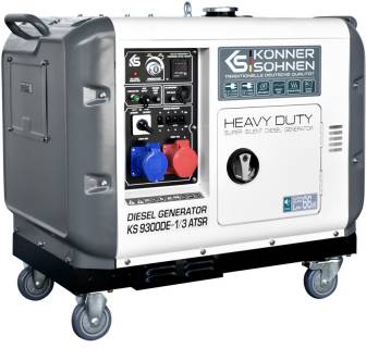 Генератор Konner&Sohnen Diesel Generator 7kW KS 9300DE-1/3 ATSR
