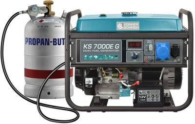 Генератор Konner&Sohnen Dual Fuel Generator 5kW KS 7000E G