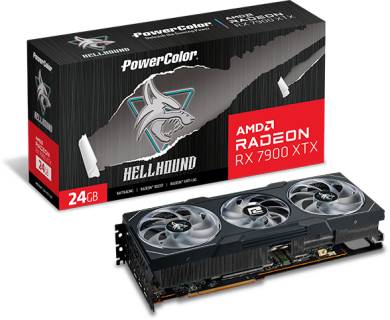 Видеокарта PowerColor Hellhound AMD Radeon RX 7900 XTX 24GB RX 7900 XTX 24G-L/OC