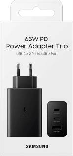 Samsung Сетевое З/У Samsung 65W Power Adapter Trio (w/o cable) Black EP-T6530NBEGRU