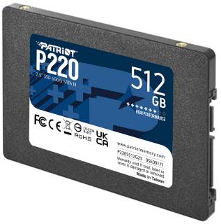 Внутренний HDD/SSD Patriot P220 512GB TLC P220S512G25