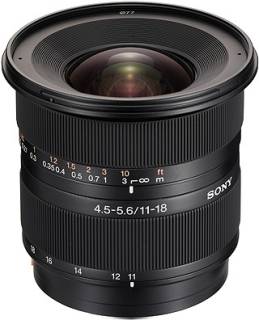 Объектив Sony 11-18mm f/4.5-5.6 DSLRA100 SAL-1118