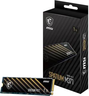 Внутренний HDD/SSD MSI Spatium M371 1TB M.2 2280 NVMe PCIe Gen3 x4 TLC S78-440L870-P83