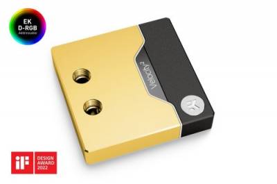 Кулер EKWB EK-Quantum Velocity D-RGB - 1700 Nickel + Gold (3831109895351)