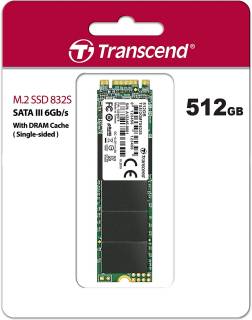 Внутренний HDD/SSD Transcend SSD 832S 512GB M.2 2280 Single Side 3D NAND TLC TS512GMTS832S