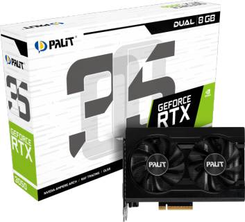 Видеокарта Palit GeForce RTX 3050 Dual 8GB NE63050018P1-1070D