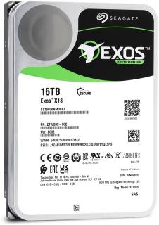 Внутренний HDD/SSD Seagate Exos X18 16TB SAS 7200rpm 256MB ST16000NM004J