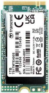Внутренний HDD/SSD Transcend SSD 400S 1TB M.2 2242 NVMe PCIe Gen3 x4 3D TLC Single-sided TS1TMTE400S